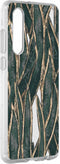 Hoesje Geschikt voor Huawei P30 Hoesje Siliconen - Design Backcover siliconen - Meerkleurig / Wild Leaves