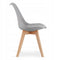Eettafel en stoelen - 5-delig - Sonoma eiken - grijze stoelen