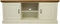 Tv meubel Provence - 150x45x62 - Wit/naturel - Eiken