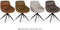 MX Sofa Eetkamer stoel Lake - Taupe (set van 2 stoelen)