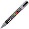 Verfstift Posca PC5M medium grijs | 6 stuks