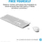 HP 230 - Draadloze muis- en toetsenbordcombo - Stil chiclet-toetsenbord en 2,4 GHz verbinding - Wit