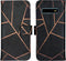 iMoshion Hoesje Geschikt voor Samsung Galaxy S10 Hoesje Met Pasjeshouder - iMoshion Design Softcase Bookcase - Goud / Zwart / Black Graphic