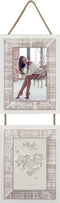 ZEP - Duo / 2-luik houten fotolijst wit / bruin Florent voor 2 foto's 13x18 - WW1813