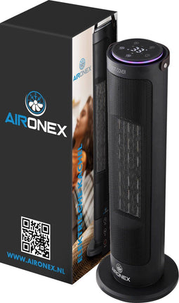 Aironex AIRH2000 - Keramische Kachel - 2000 Watt met afstandsbediening en timerfunctie - Zwart