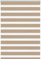 vidaXL - Zebra - Blind - 95x100 - cm - stofbreedte - 90,9 - cm - polyester - zandbruin