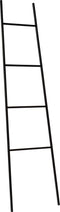 Atmooz - Decoratieve Ladder Mala - Woonkamer / Slaapkamer / Badkamer - Mat zwart metaal - Zwart - Hoogte 180cm - Metaal