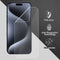 Lunso - Geschikt voor iPhone 15 Pro Max - Duo Pack (2 stuks) Beschermfolie - Full Cover Screen protector