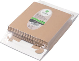 Biodore Zwanenhalsdoos | kraftpapier + PLA | 26x26x9cm | bruin | 10 stuks