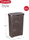 Curver Style Wasmand met deksel - 40L - Kunststof - Bruin