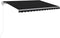 vidaXL - Luifel - automatisch - met - LED - en - windsensor - 450x300 - cm - antraciet