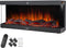 tectake® Luciano - Elektrische Wandhaard - 900W & 1800W - Afstandsbediening & App - 3D Vlammen - Zwart