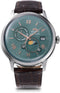 Orient Bambino RA-AK0805E30B - Polshorloge - Automatisch F6B24 uurwerk - Zilver groen bruin