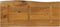 vidaXL - Tafelblad - met - natuurlijke - rand - 90x40x3,8 - cm - massief - mangohout