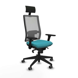 Bureaustoel met hoofdsteun Piqueras y Crespo 3D066G1 Turkoois