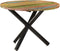 vidaXL - Eettafel - rond - 100x100x75 - cm - massief - gerecycled - hout