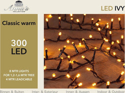 2 stuks - Anna's Collection - Led classic ivy 300l/8m 4m aanloopsno...