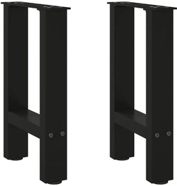 vidaXL - Salontafelpoten - 2 - st - 38x(42-43) - cm - staal - zwart