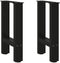 vidaXL - Salontafelpoten - 2 - st - 38x(42-43) - cm - staal - zwart