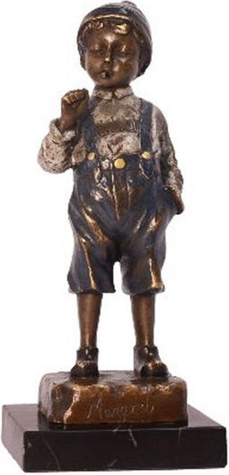 EEN BRONZEN BEELD VAN EEN ROKER