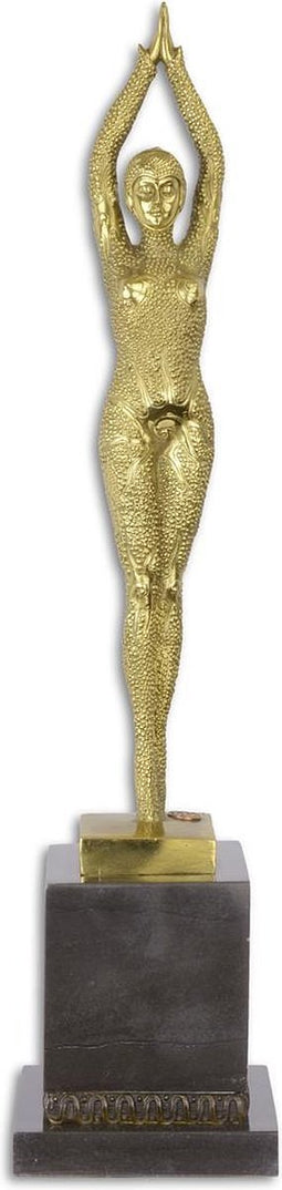 EEN GEPOLIJST BRONZEN BEELD GENAAMD "ZEESTER"