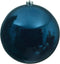 Kerstbal plastic glans diameter 20cm nacht blauw