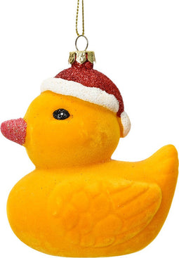 Eend plastic l8.8b6.5h9.4 cm geel kerst