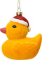 Eend plastic l8.8b6.5h9.4 cm geel kerst
