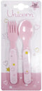Eenhoorn Serviesset voor kinderen - FUN HOUSE - 006319 - 2 Borden, 2 Besteksets en 1 Zachte Knuffel