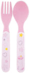 Eenhoorn Serviesset voor kinderen - FUN HOUSE - 006319 - 2 Borden, 2 Besteksets en 1 Zachte Knuffel