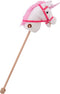 Eenhoorn stokpaard met geluid H98cm ( inclusief batterij LR44 - AG13 ) hobby horse