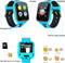 Eenvoudige Smartwatch voor kinderen met touchscreen - Blauw - Engelstalig - Kids Smartwatch - Muziekspeler met SD-kaart - 7 Puzzel Games - Call SOS - Camera - Alarm - Recorder - Calculator - Mp3 - Geen GPS