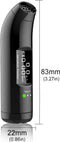TechU™ Digitale Alcoholtest – Zwart – Hygiënische Auto Blaastest – USB Ingang – Compact