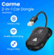 CarMe Luxe 2-in-1 Car Dongle - Draadloos CarPlay & Android Auto - 5GHz Verbinding - USB-C & USB-A - Zwart