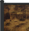 vidaXL - Hoofdbord - 150 - cm - bewerkt - hout - en - staal - gerookt - eikenkleurig