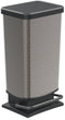 Rotho Paso pedaalemmer - prullenbak 40L - BPA vrij - donker zilvermetallic