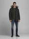 JACK & JONES JJSKY PARKA - Parka met capuchon en imitatiebont - Zwart - Maat XL