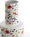 Light&living Vaas deco Ø28x55 cm YVOTY wit+bloemen print