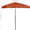 vidaXL - Strandparasol - 180x120 - cm - terracottakleurig