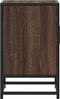 vidaXL - Nachtkastjes - 2 - st - 40x31x50cm - bewerkt - hout - en - metaal - bruin - eiken