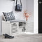 SoBuy FSR23-II-W - Entreebank - Opbergruimte voor 4 paar schoenen - Wit