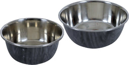 Eetbak hond RVS grijs 950 ml