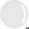 Eetbord Bidasoa Glacial Coupe Wit Keramisch Ø 30 cm (4 Stuks) (Pack 4x)