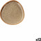 Eetbord Bidasoa Ikonic Bruin Keramisch 11 x 11 cm (12 Stuks) (Pack 12x)