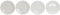 Eetbord DKD Home Decor Wit Porselein 19 x 19 x 2 cm