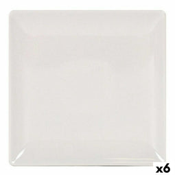 Eetbord La Mediterránea 41678 Keramiek Ivoor 24 x 24 x 2 cm (6 Stuks) (24 cm)