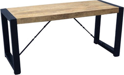 Eetkamerbank Britt mangohout 100 cm - Naturel