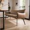 Eetkamerbank lobby Velvet - Champagne | Meubelplaats