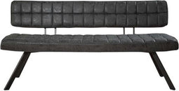 Eetkamerbank Steve 150 cm - zwart