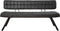 Eetkamerbank Steve 150 cm - zwart